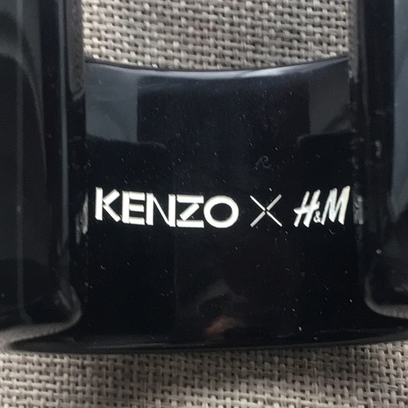 KENZO x H & M Cuff Bracelet Black Green Silver - Picture 2 of 4